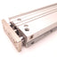 Used SMC MGPM20350Z Compact Guided Cylinder 20mm Bore, 350mm Stroke, M5x0.8 Ports