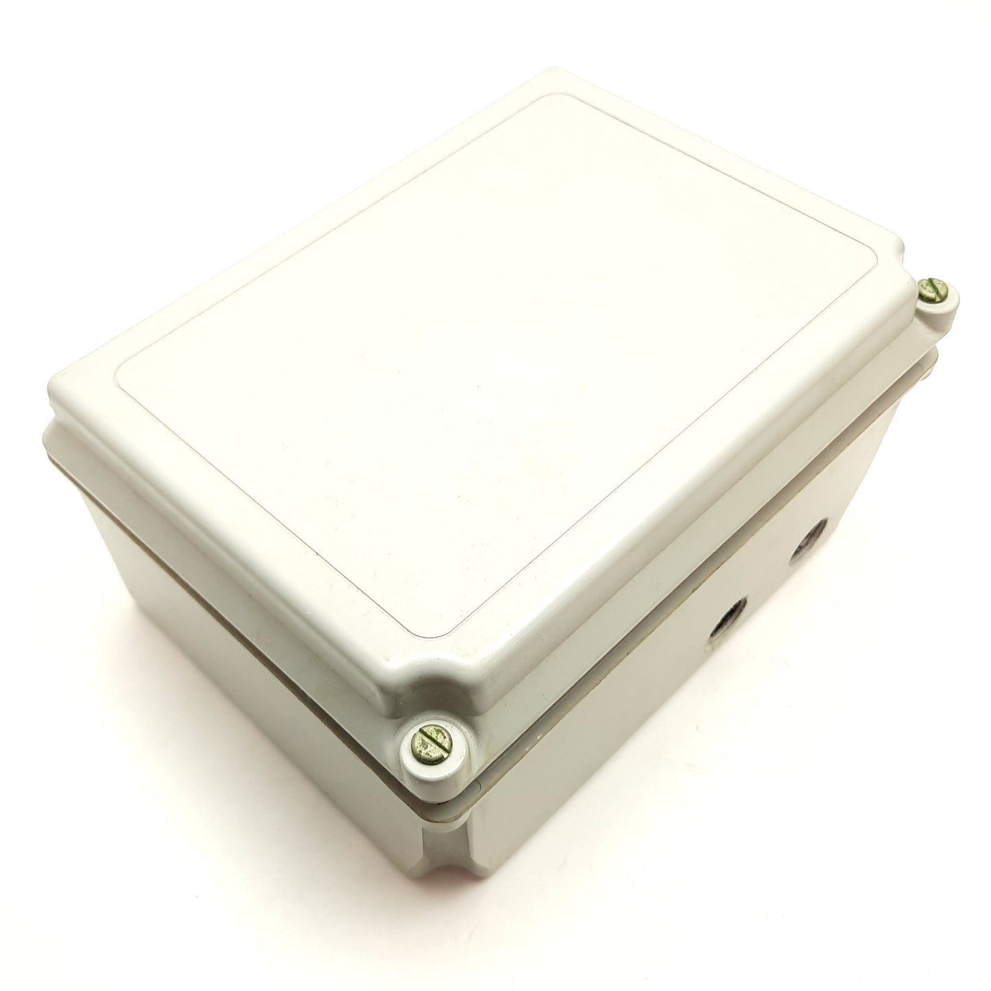 Used Hoffman A-864CHSCFG Electrical Enclosure, Fiberglass, 8" x 6" x 4", *Holes Added