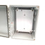 Used Hoffman A-864CHSCFG Electrical Enclosure, Fiberglass, 8" x 6" x 4", *Holes Added