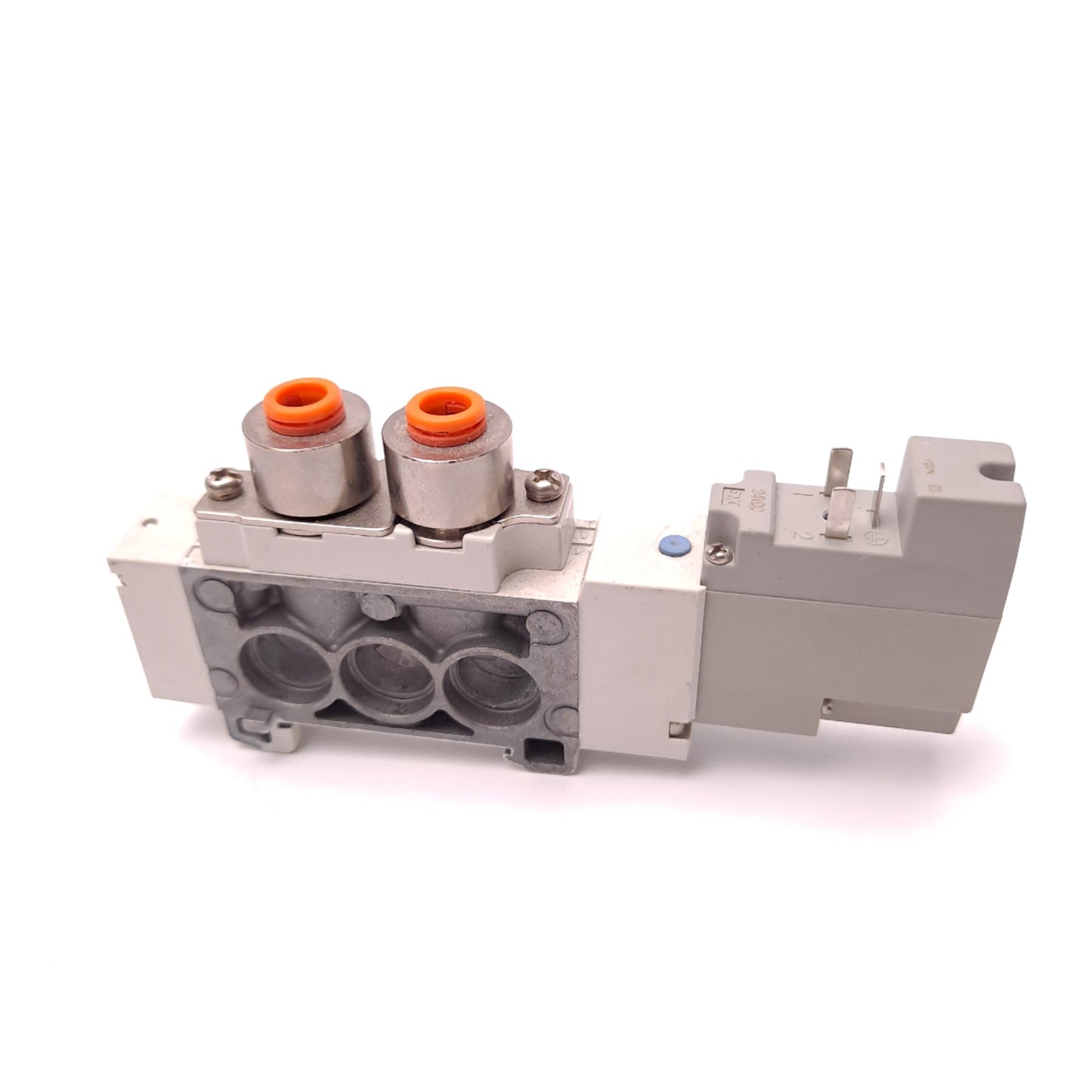 Used SMC SY7160-DUM00525 5 Port Solenoid Valve 24 VDC 1/4" Tube Fittings