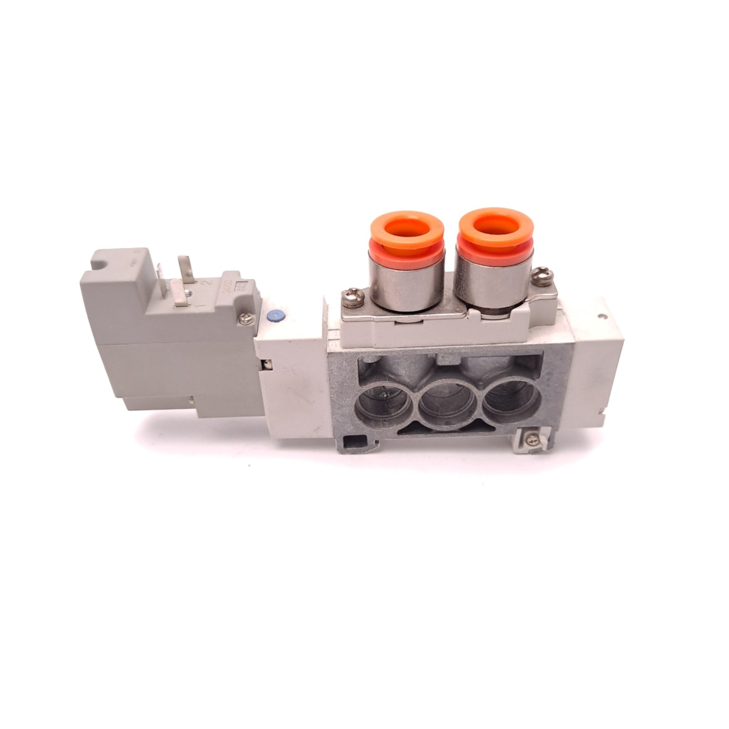 Used SMC SY7160-DUM00525 5 Port Solenoid Valve 24 VDC 3/8" Tube Fittings