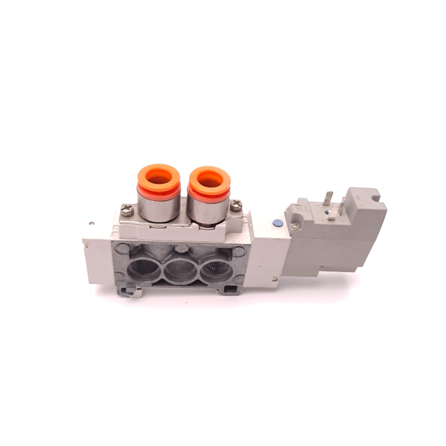 Used SMC SY7160-DUM00525 5 Port Solenoid Valve 24 VDC 3/8" Tube Fittings