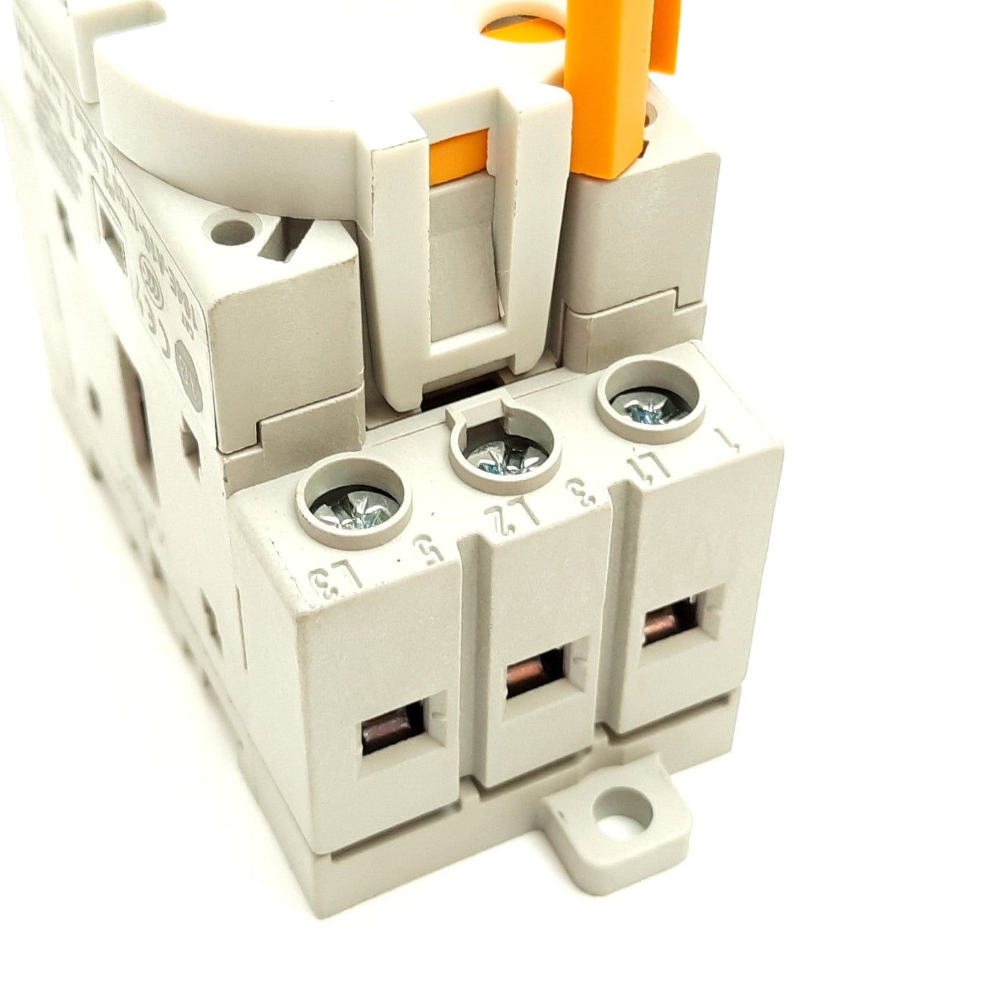 Used Allen Bradley 194E-A16-1753 Disconnect Switch, 3-Pole, 600VAC 16A, DIN Rail