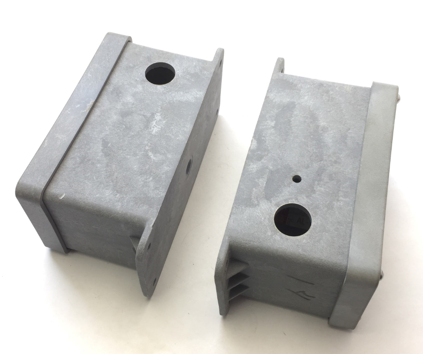 Used Lot of 2 Carlon CP200NB Pushbutton Enclosure, Nylon, Gray, 3.3x3.5x7.1" *Holes*