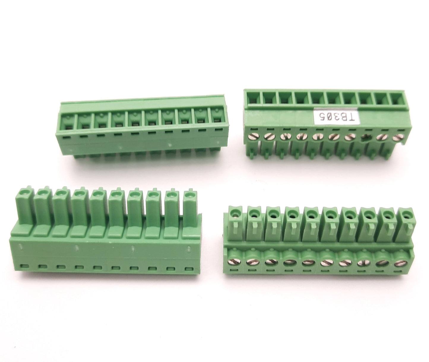 Used Lot of 4 Phoenix Contact 1758403 Terminal Block Connector, 10 Position, 12A 320V