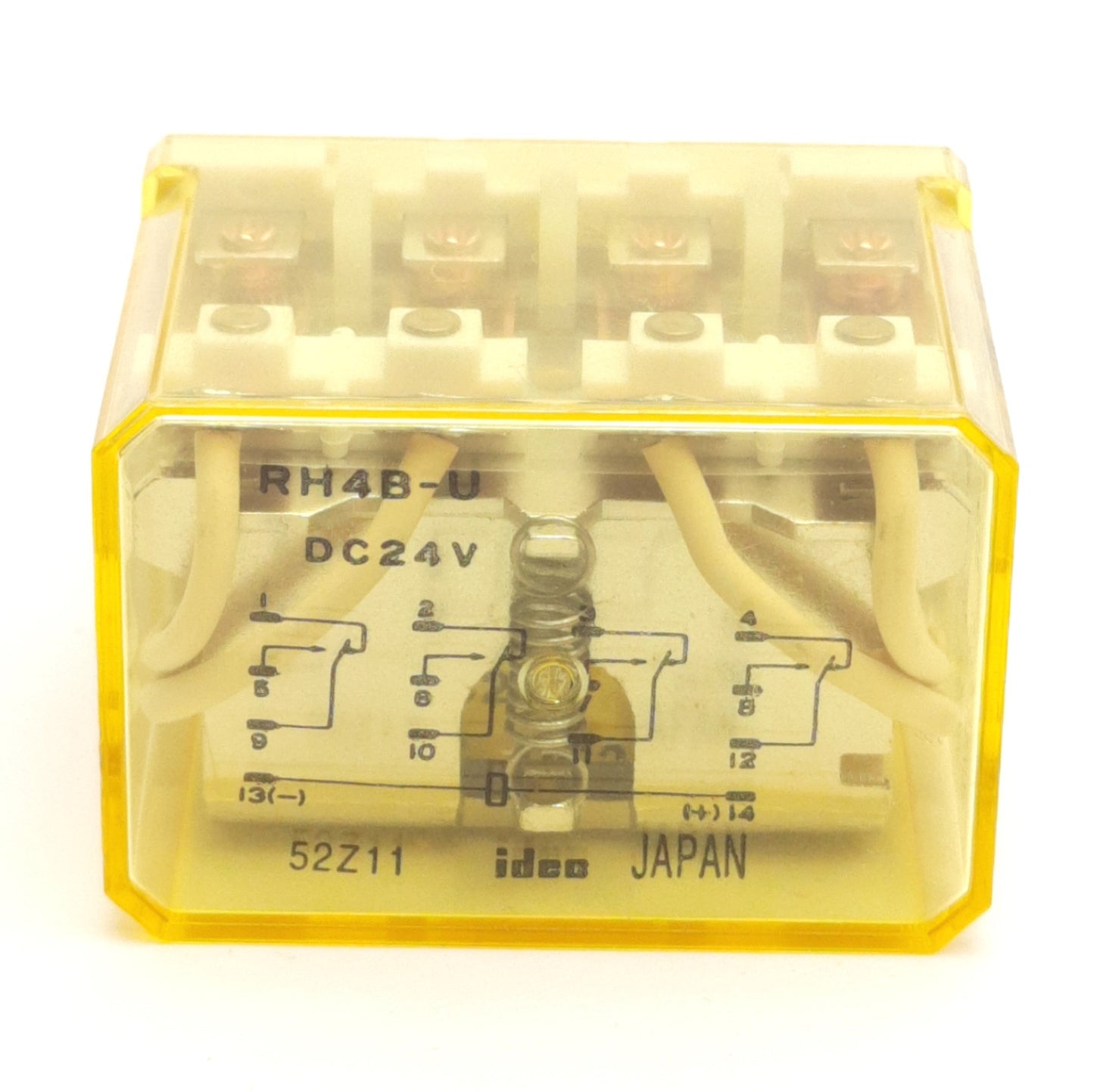 Used Lot of 3 Idec RH4B-UDC24V Ice Cube Relay, 4PDT, 10A Contact, 24V DC Coil