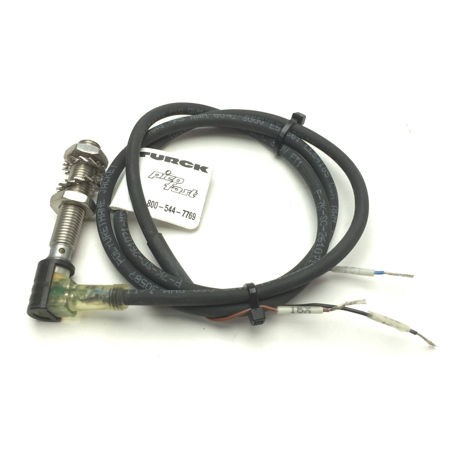 Used Turck BI1.5-EG08-AP6X-V1131 Inductive Proximity Sensor, 1.5mm, 10-30VDC NO PNP