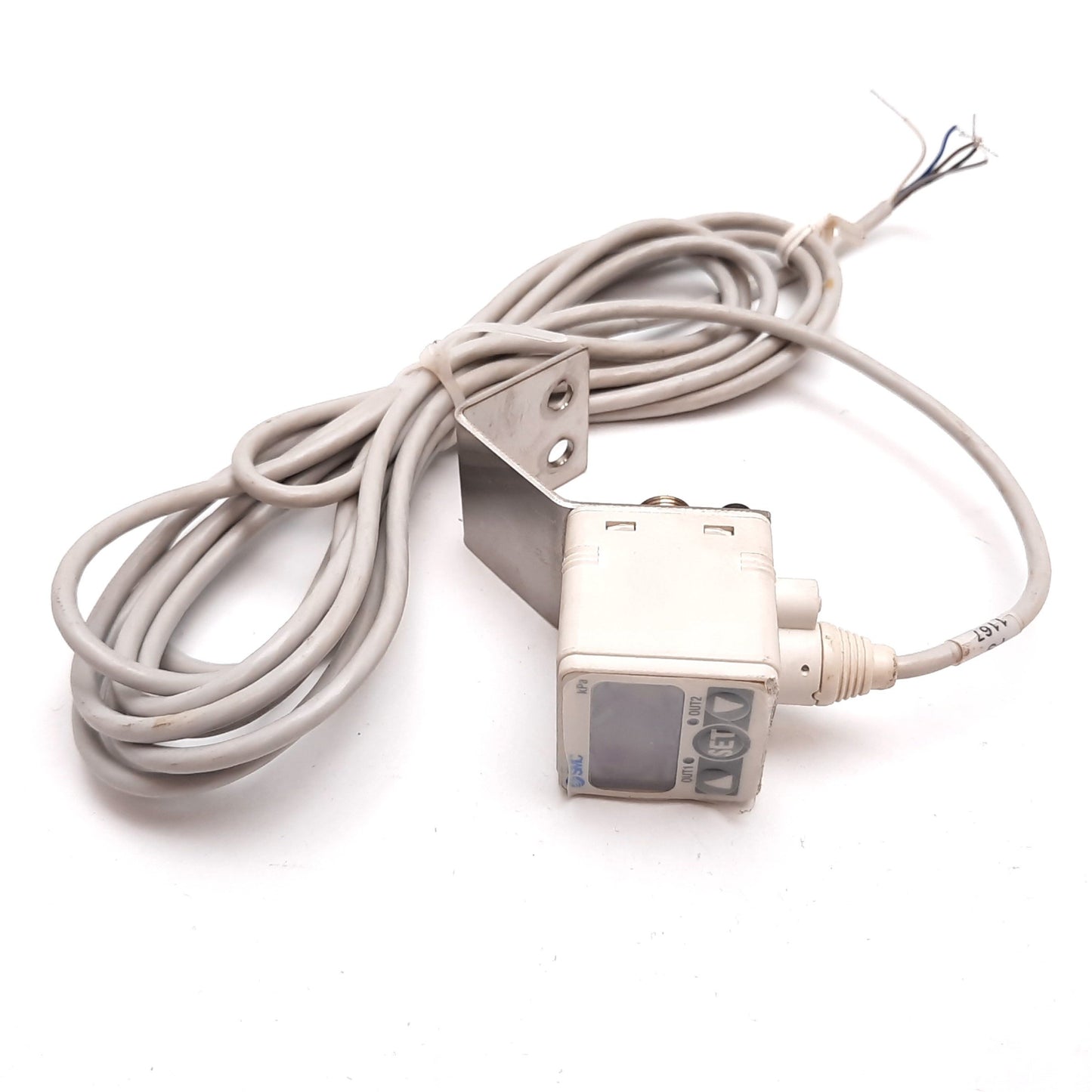 Used SMC ZSE40-T1-62L Digital Vacuum Pressure Switch 10 to -101.3kPa, 12-24VDC 1/8NPT