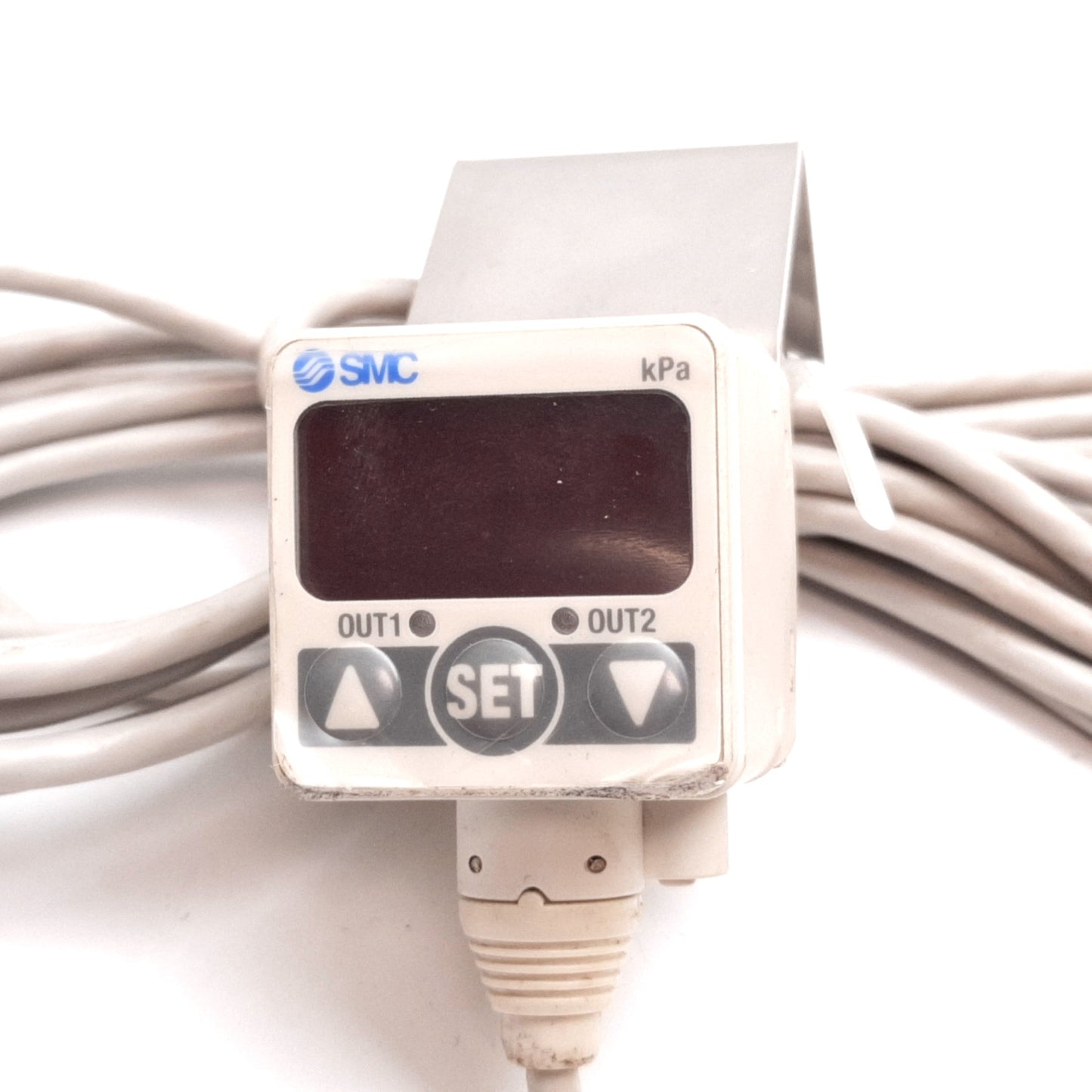 Used SMC ZSE40-T1-62L Digital Vacuum Pressure Switch 10 to -101.3kPa, 12-24VDC 1/8NPT