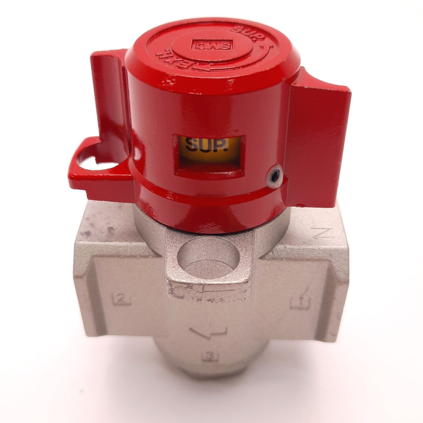 Used SMC VH830-N02-Z Pressure Relief Valve, 3 Ports 1/4" NPT, Lockable, Size 30, VHS