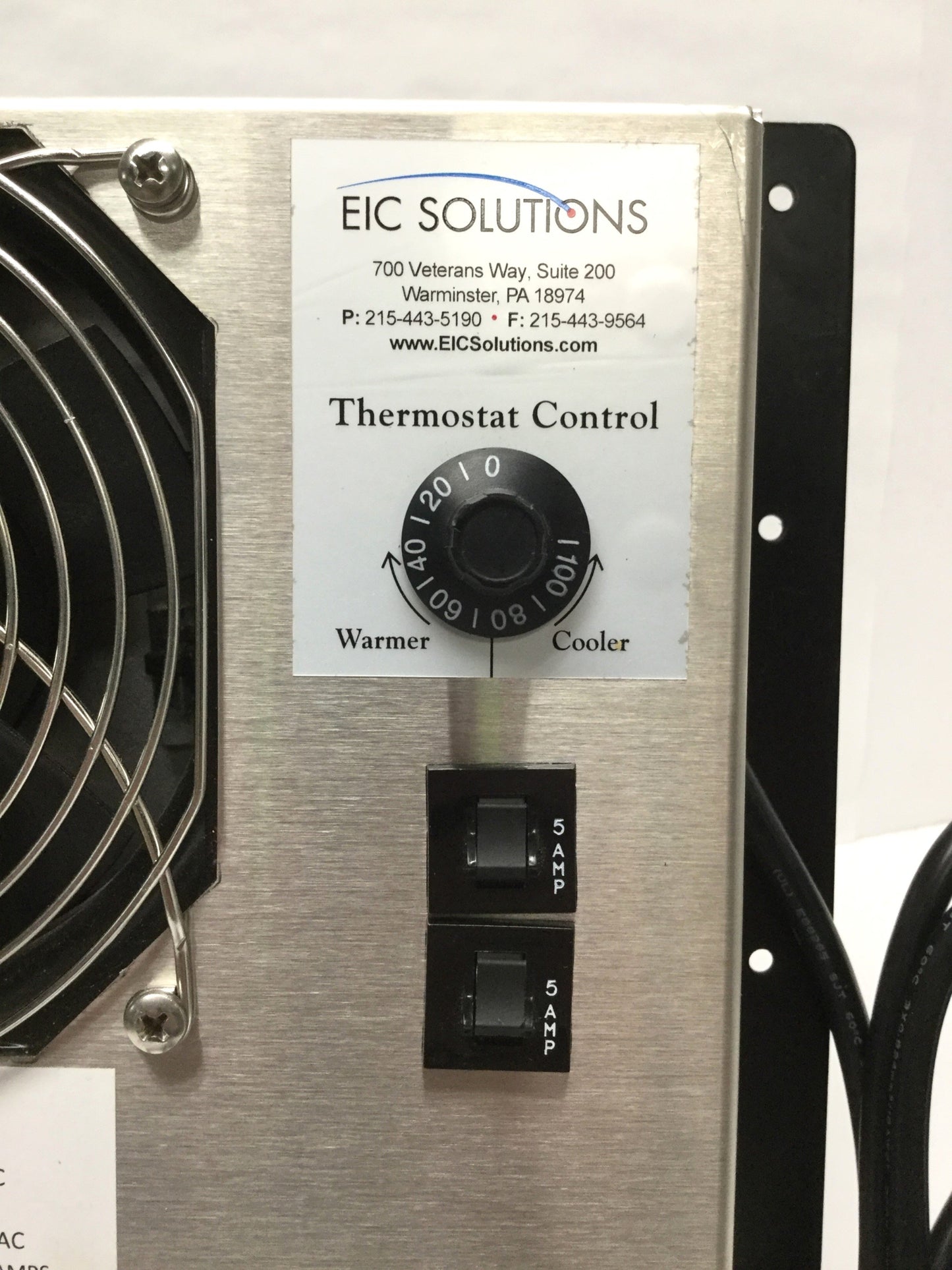 Used EIC AAC-142-4XT-HC Enclosure Cooling 500BTU Thermoelectric Air Conditioner 240V~