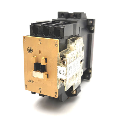 Used Allen Bradley 100-A45NZ*3 Ser B Contactor 200-660VAC 45A 40HP 3-Pole 24VDC Coil