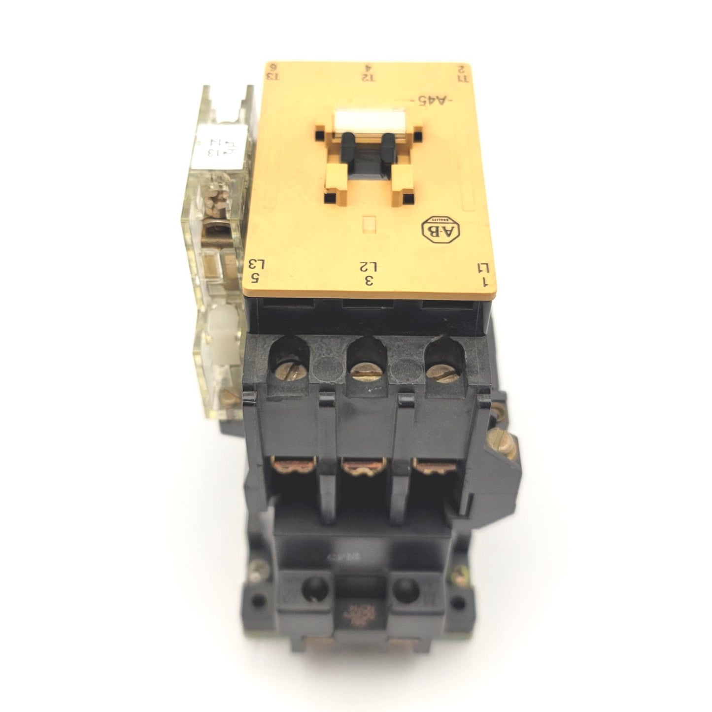 Used Allen Bradley 100-A45NZ*3 Ser B Contactor 200-660VAC 45A 40HP 3-Pole 24VDC Coil