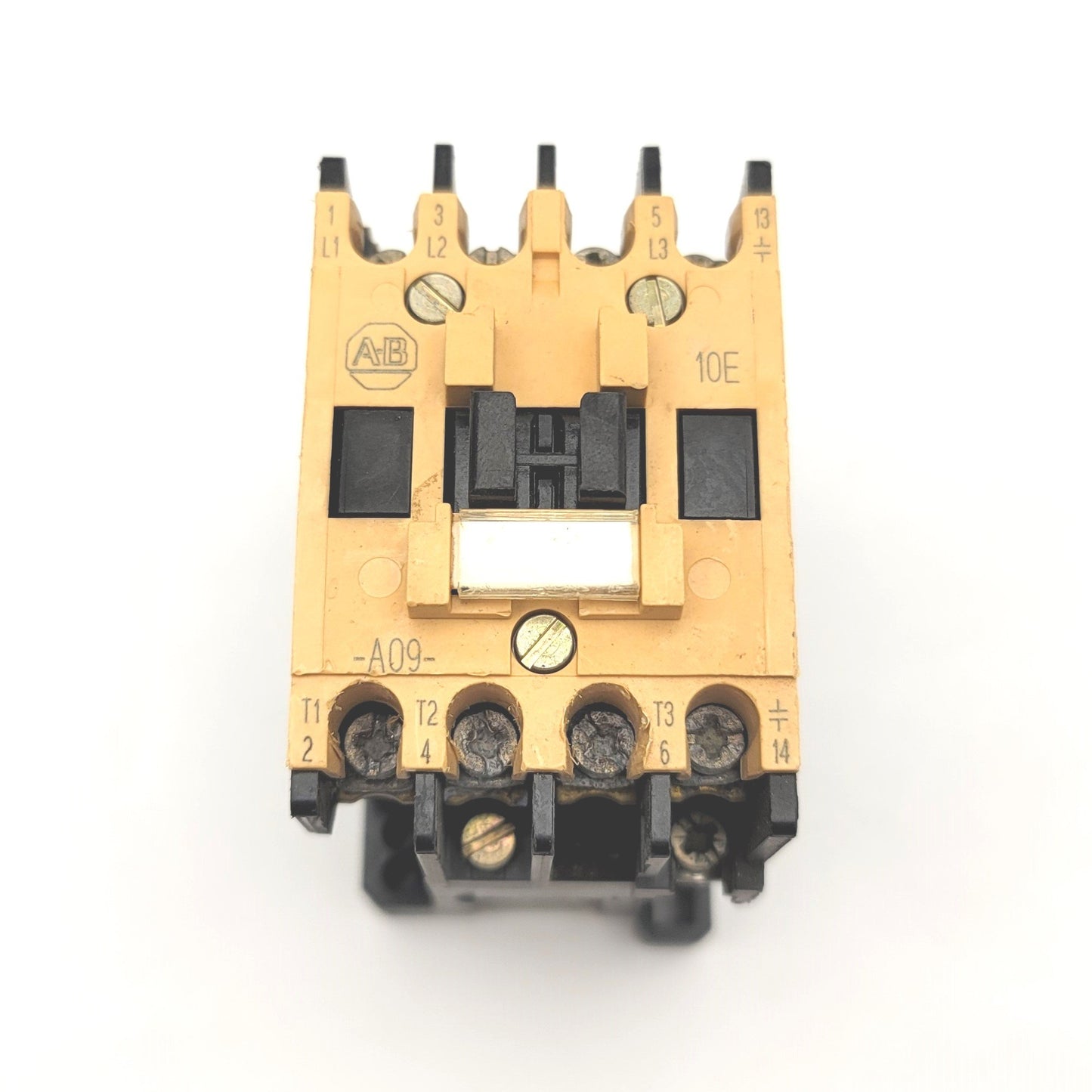 Used Allen Bradley 100-A09NKD3 Ser B IEC Contactor 220-690VAC, 9A, 4-Pole, 24VAC Coil