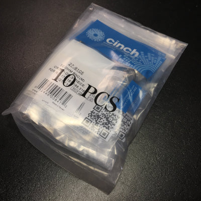 New Lot of 10 Cinch 27-9105 3-Piece Crimp-On BNC Connector Plug, Male Pin, 50 OHM