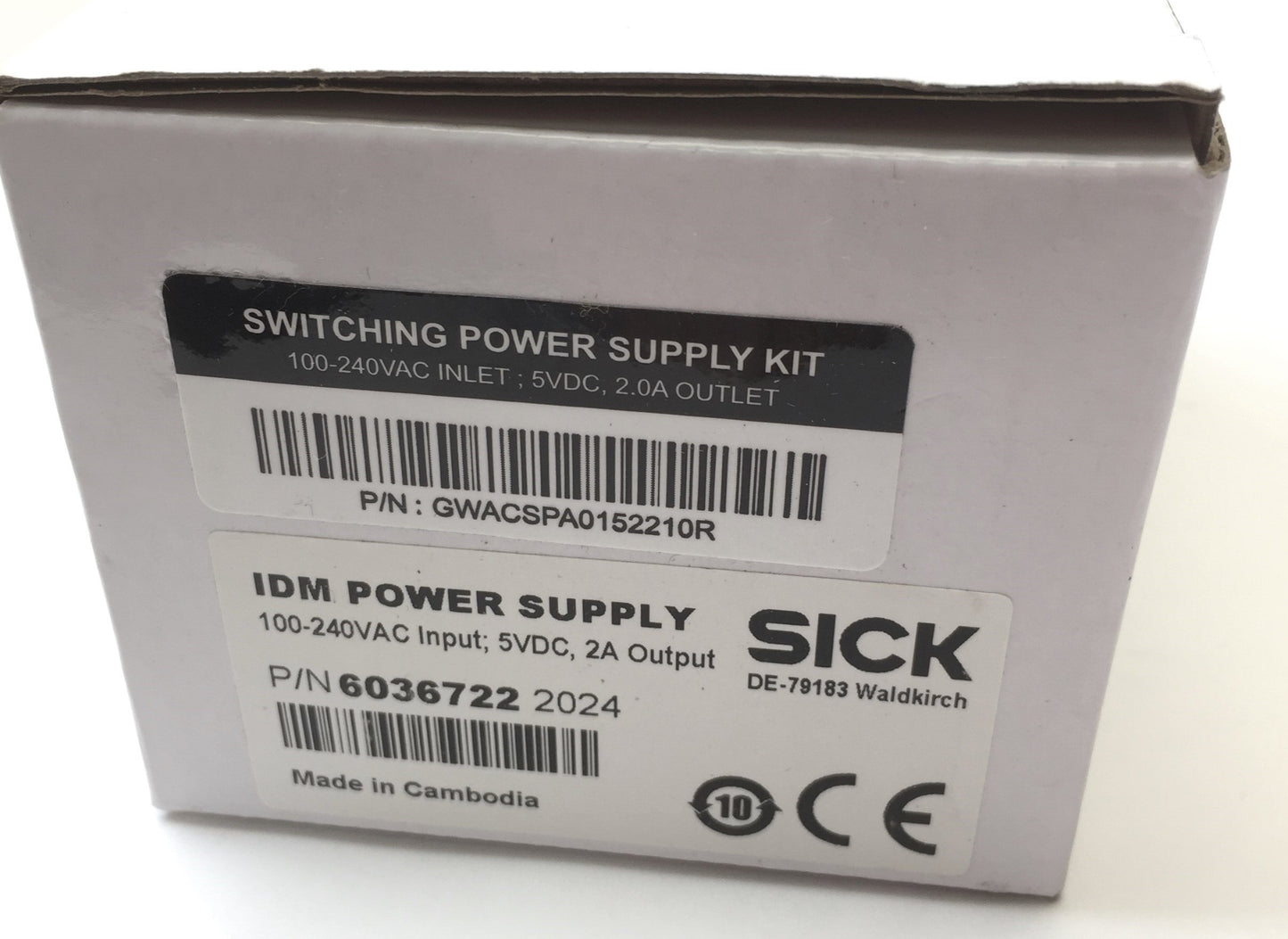 New Sick 6036722 IDM Switching Power Supply Kit, 100-240VAC Input, 5VDC 2A Output
