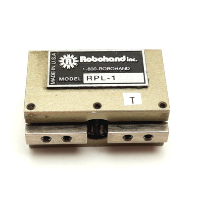 Used Robohand RPL-1 Low Profile Parallel Gripper, 2-Jaw, Stroke: 0.25", 5-100psi