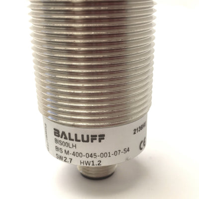 New Other Balluff BIS00LH HF RFID Read/Write Head, 18-30VDC 150mA, 4-Pin M12x1, M30x 83mm