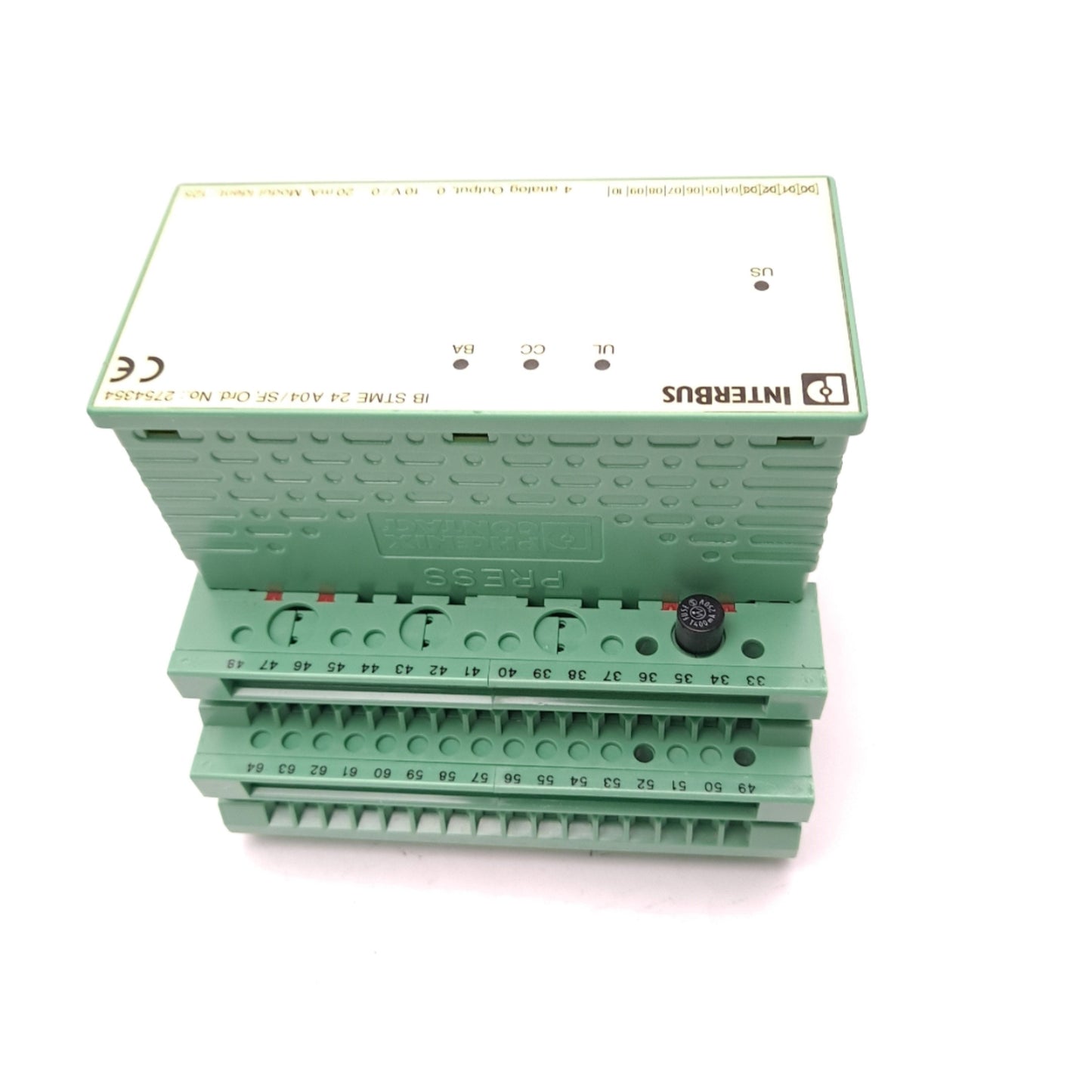 New Phoenix Contact IB ST 24 AO 4/SF Analog Output Module 4 Outputs 24 VDC 130mA