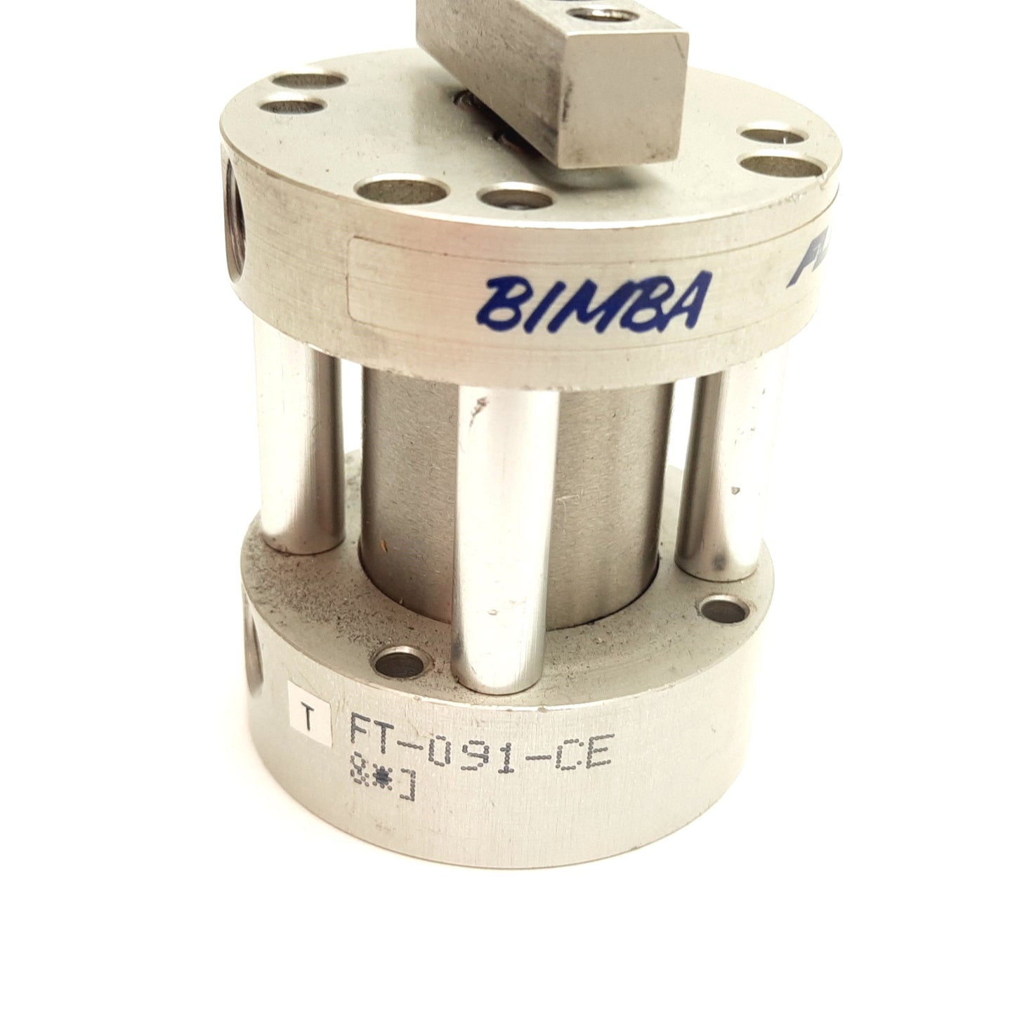 Used Bimba FT-091-CE Flat-II Non-Rotating Cylinder, Bore 1-1/16", Stroke 1", 1/8" NPT