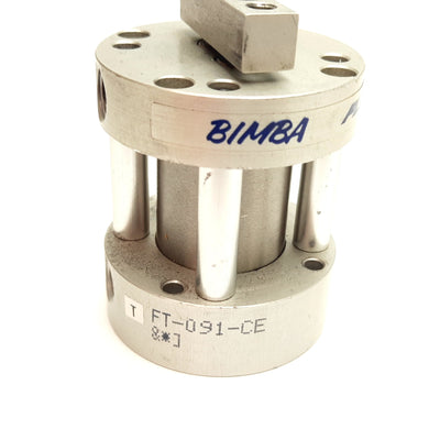 Used Bimba FT-091-CE Flat-II Non-Rotating Cylinder, Bore 1-1/16", Stroke 1", 1/8" NPT