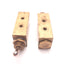 Used Lot of 2 Clippard MTV-4 Air Control Toggle Valve, 10-32UNF, 4-Way, 5-Port