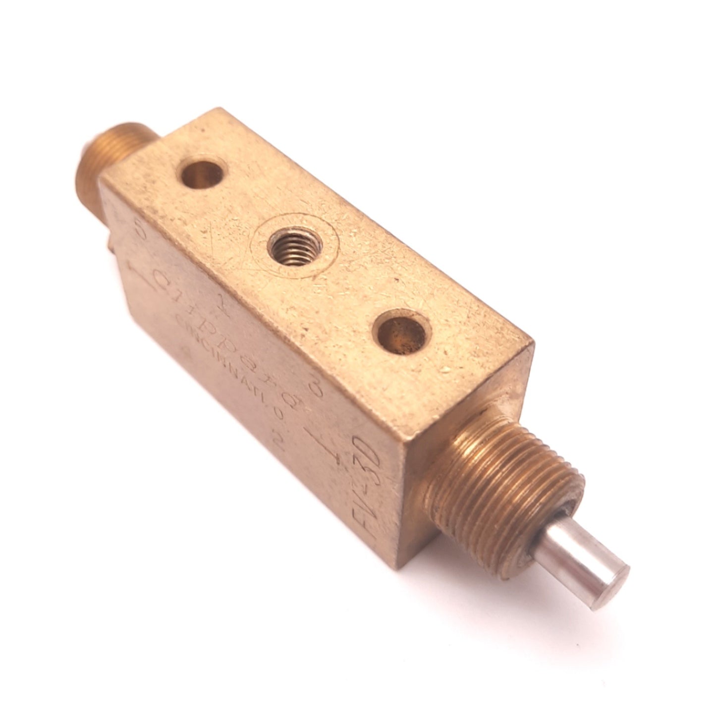 Used Clippard FV-3D Ported Stem Valve 150 Psig Max, 10-32 Thread, 1.5 Lbs Force