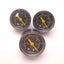 Used Lot of 3 Festo VAM/FVAM Vacuum Pressure Gauge, -1 to 0 Bar, -14.5 to 0 Psi, 1/8R