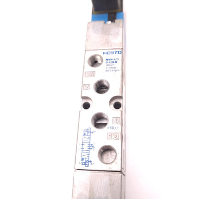 Used Festo MVH-5/3G-1/8-B Solenoid Valve 1/8"NPT 24VDC 40-145 PSI 3-10 Bar