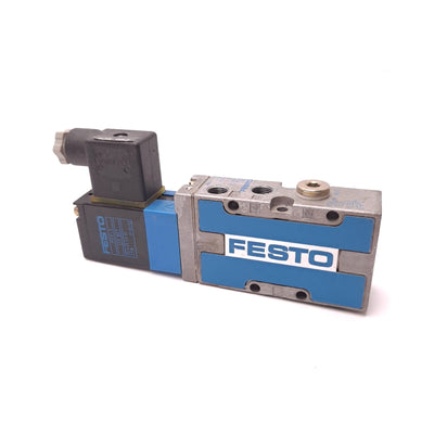 Used Festo MVH-5-1/8-S-B Solenoid Valve, 2-Position 5-Port, Voltage: 24VDC, 2.5W
