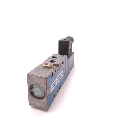 Used Festo MVH-5-1/8-S-B Solenoid Valve, 2-Position 5-Port, Voltage: 24VDC, 2.5W