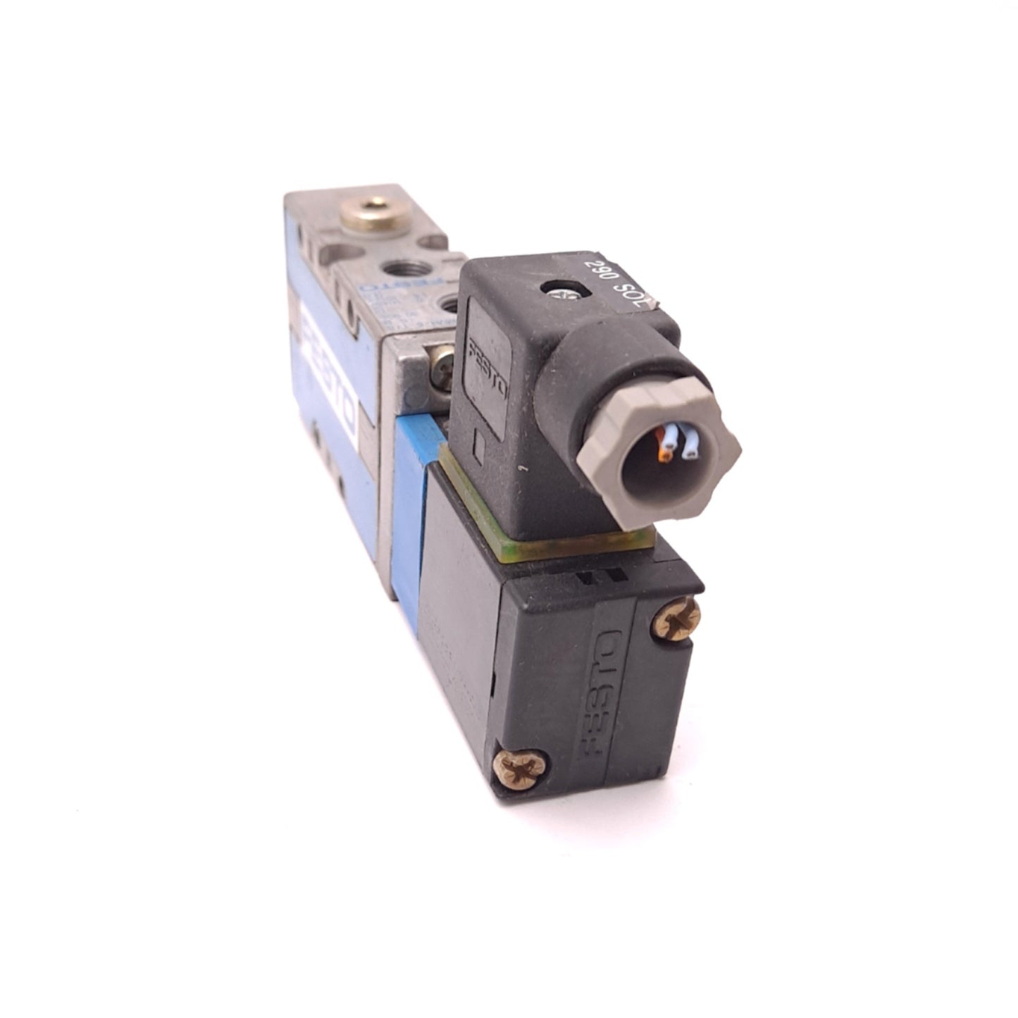 Used Festo MVH-5-1/8-S-B Solenoid Valve, 2-Position 5-Port, Voltage: 24VDC, 2.5W