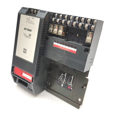 Used Square D 8005 CP-50 SY/MAX Model 50 Programmable Controller, RT-108 Relay Module