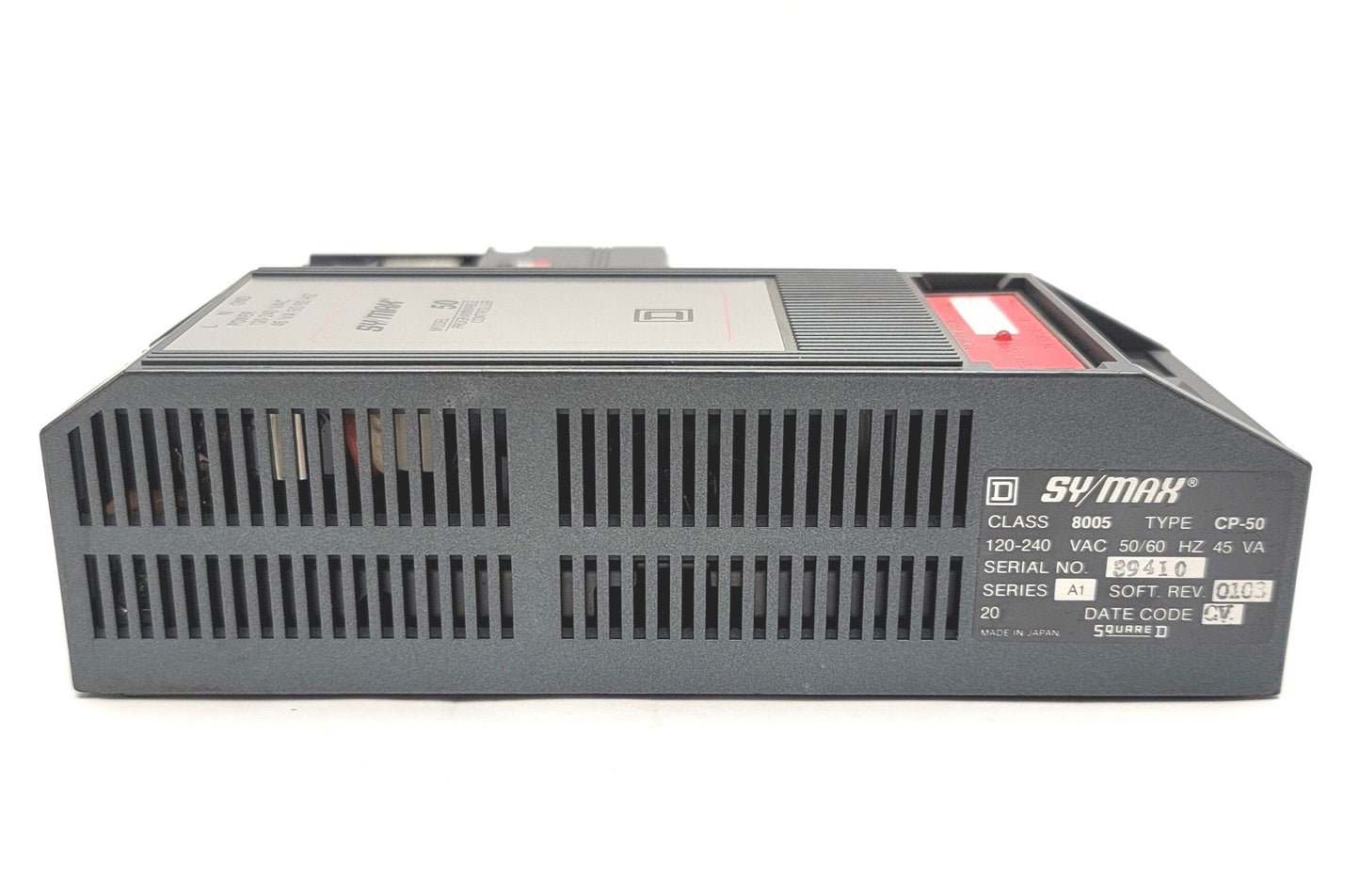 Used Square D 8005 CP-50 SY/MAX Model 50 Programmable Controller, RT-108 Relay Module