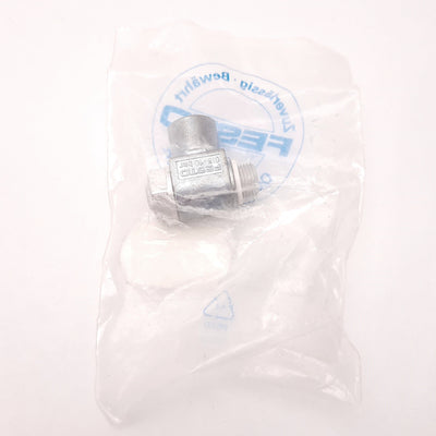 New – Open box Festo GRLA-1/8-B Screw Port Flow Control Valve, G1/8 Thread, 90 Degree