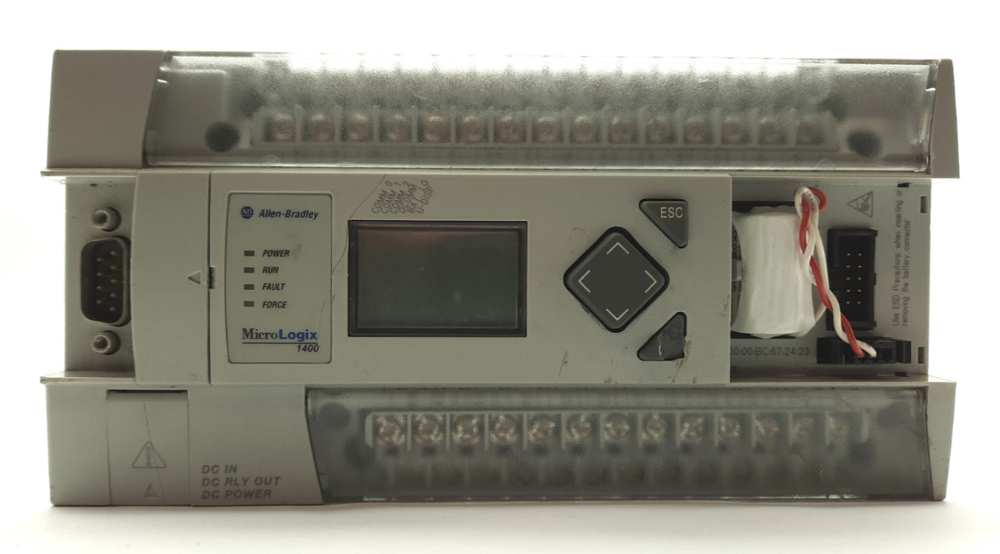 Used Allen Bradley 1766-L32BXB Series B MicroLogix 1400 Programmable Controller 24VDC