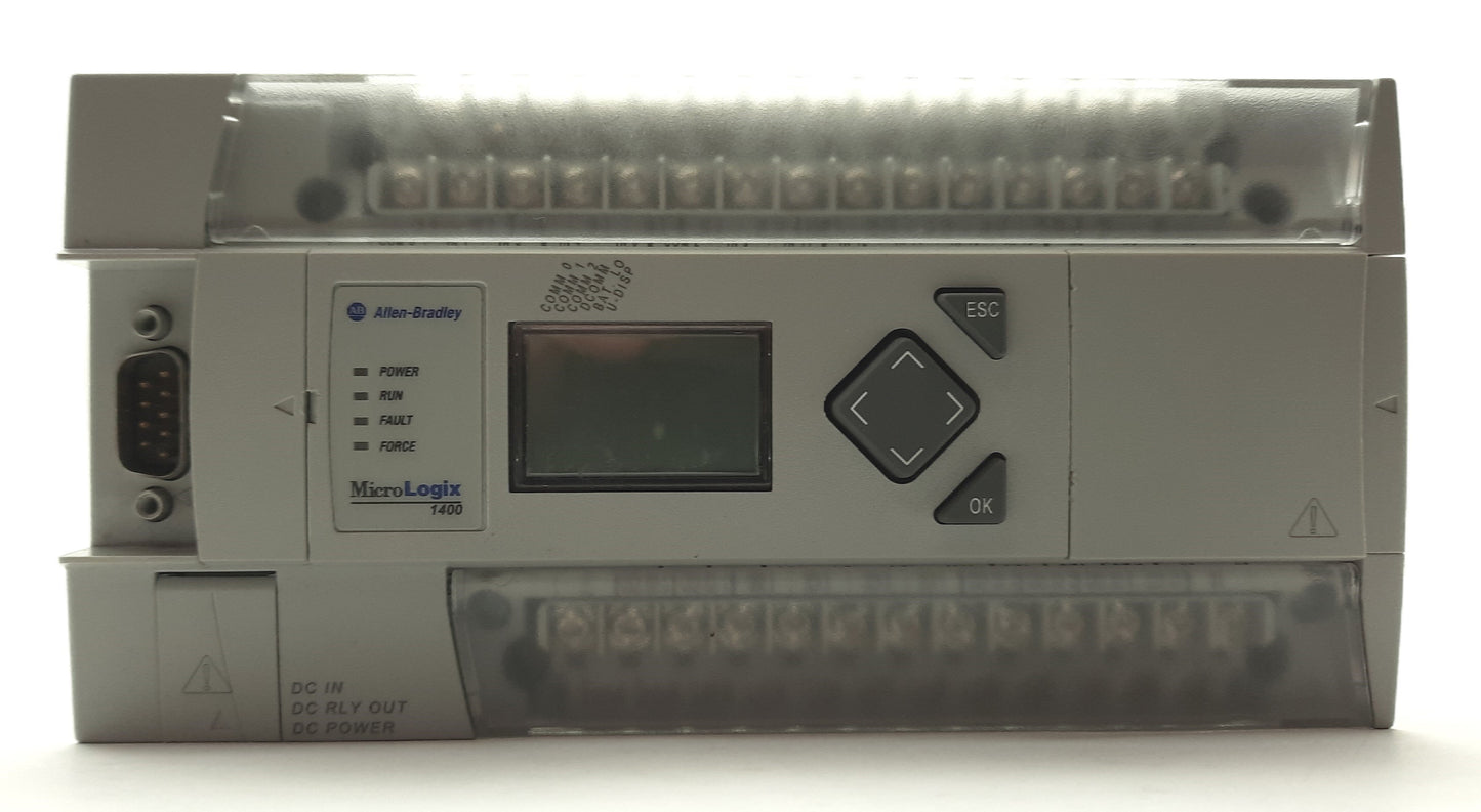 Used Allen Bradley 1766-L32BXB Series B MicroLogix 1400 PLC Controller 32x I/O 24VDC