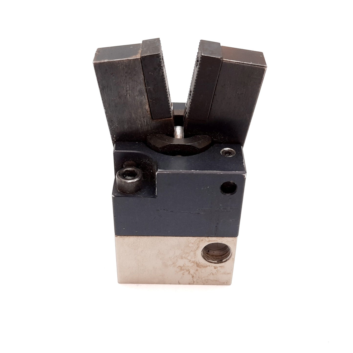 Used Compact Air Products SG112 Angular Gripper, 2-Jaw, Bore: 1.125", Ports: 1/8" NPT