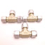 Used Lot of 3 Swagelok A-600-3 Aluminum Tee Union Tube Fitting 3/8" Size