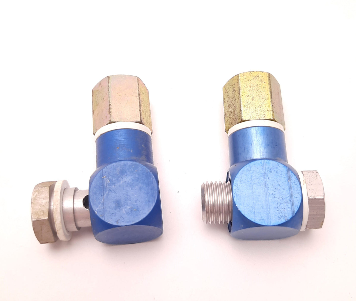 Used Lot of 2 Festo Banjo Fitting with Hollow Bolt, 1/4" Size, with 1/4" Brass Insert