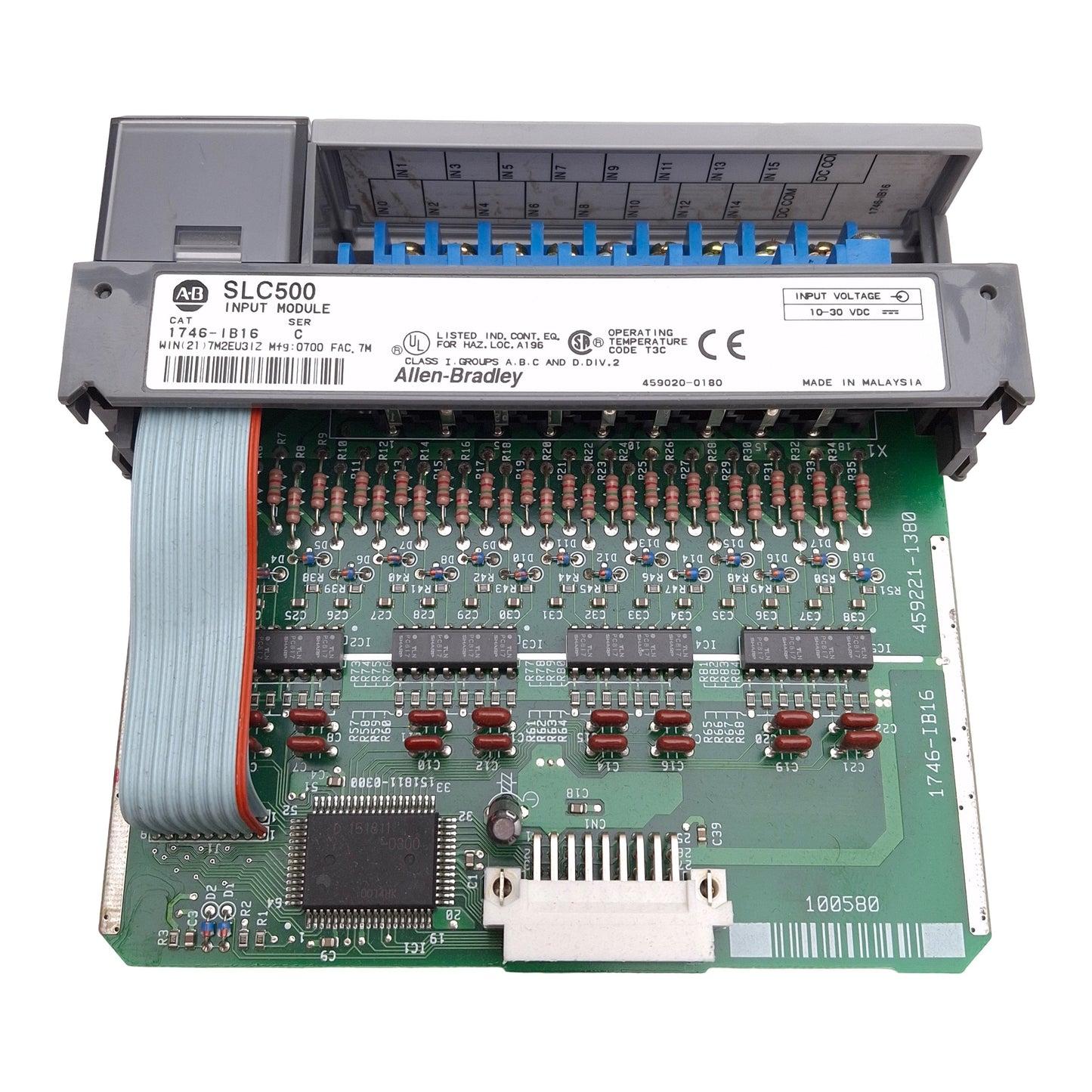 Used Allen Bradley 1746-IB16 Ser C SLC 500 Digital Input Module 16x Inputs 10-30V