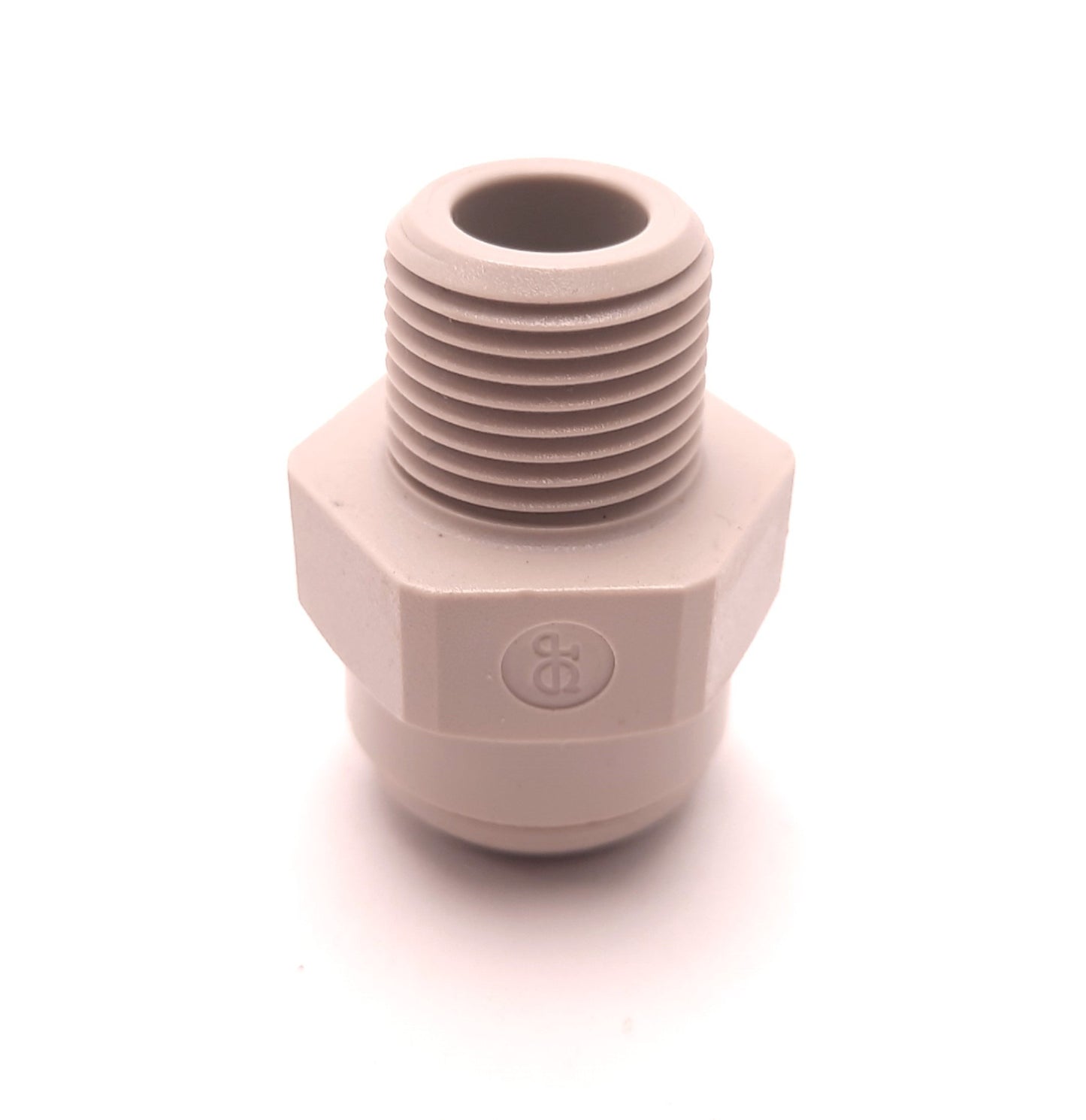 New – Open box Lot of 10 John Guest 58157 Speed Fit Pipe Connector, 3/8 NPTF, 1/2" Tube