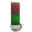 Used Edwards Signaling 102PMBS-N5 Triliptical Stack Light Solid Green Strobe Red 120V