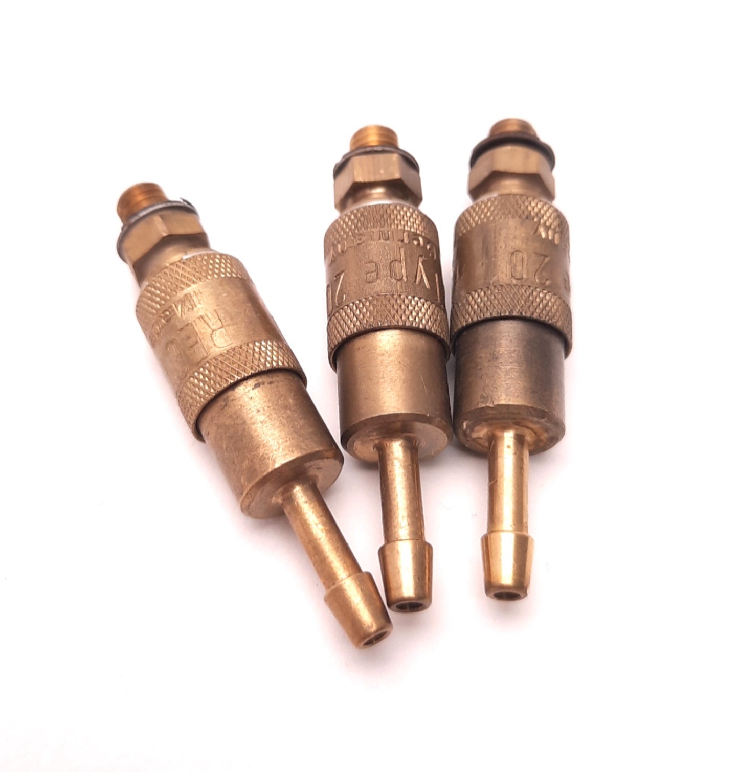 Used Lot of 3 Coilhouse Pneumatic Hose Barb Coupler 20X5H for 3/16" ID Hose