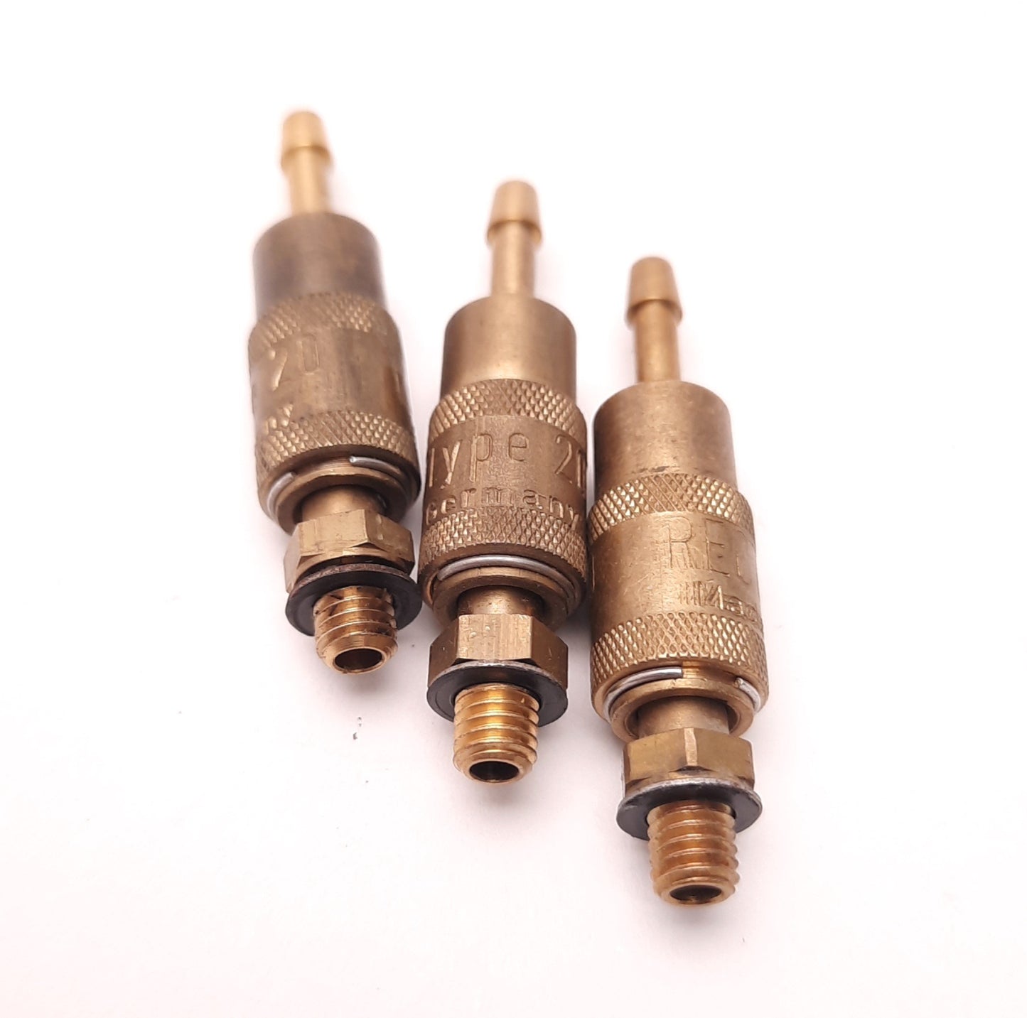 Used Lot of 3 Coilhouse Pneumatic Hose Barb Coupler 20X5H for 3/16" ID Hose