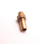 Used Lot of 10 Metric Brass Barbed Fittings, 3/16" Barb to M5x0.8 Male Thread