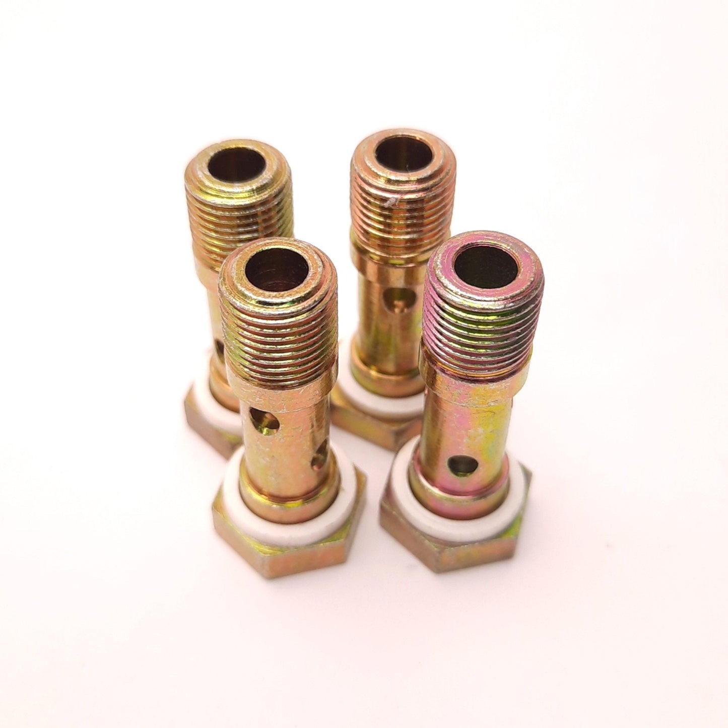 Used Lot of 4 Festo VT-1/8 Hollow Banjo Bolt, 8626, G 1/8 Male Thread