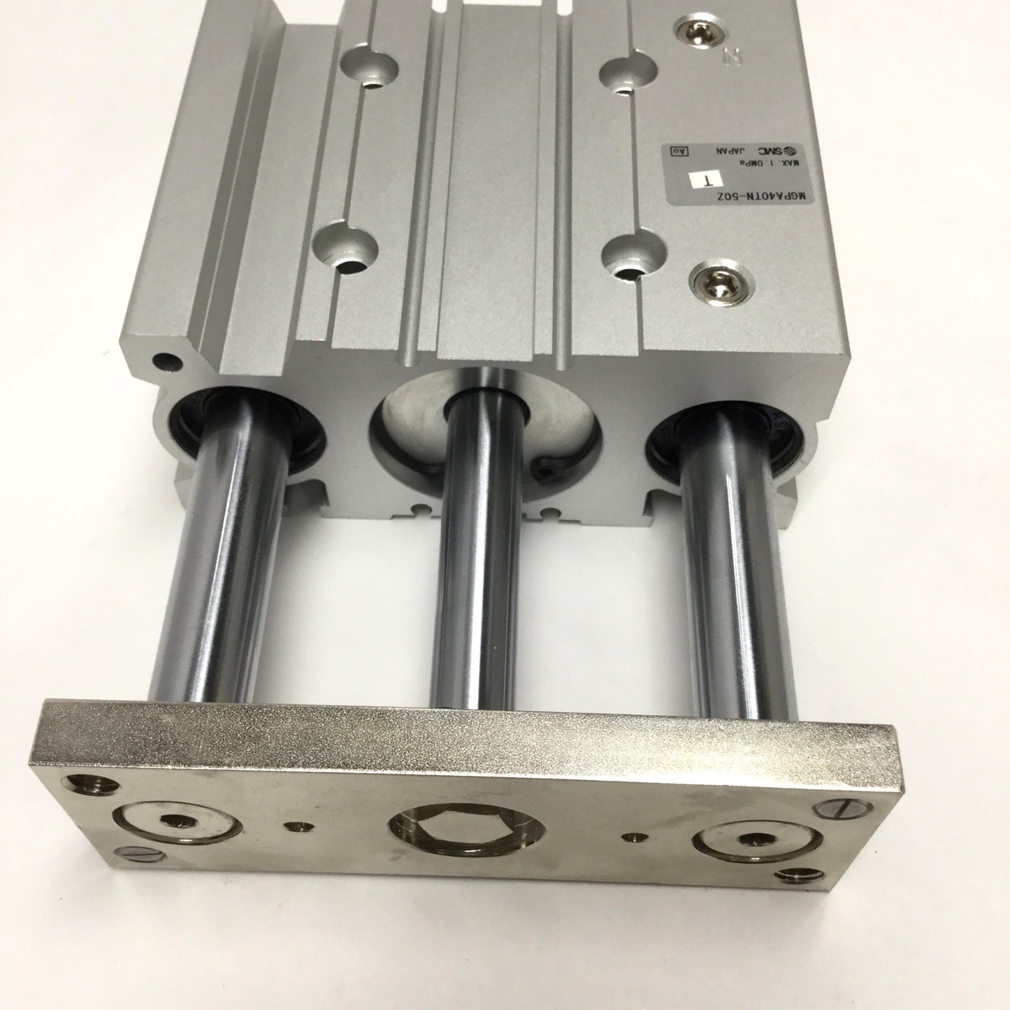 Used SMC MGPA40TN-50Z Ball Bearing Compact Guide Cylinder, 40mm Bore, 50mm Stroke