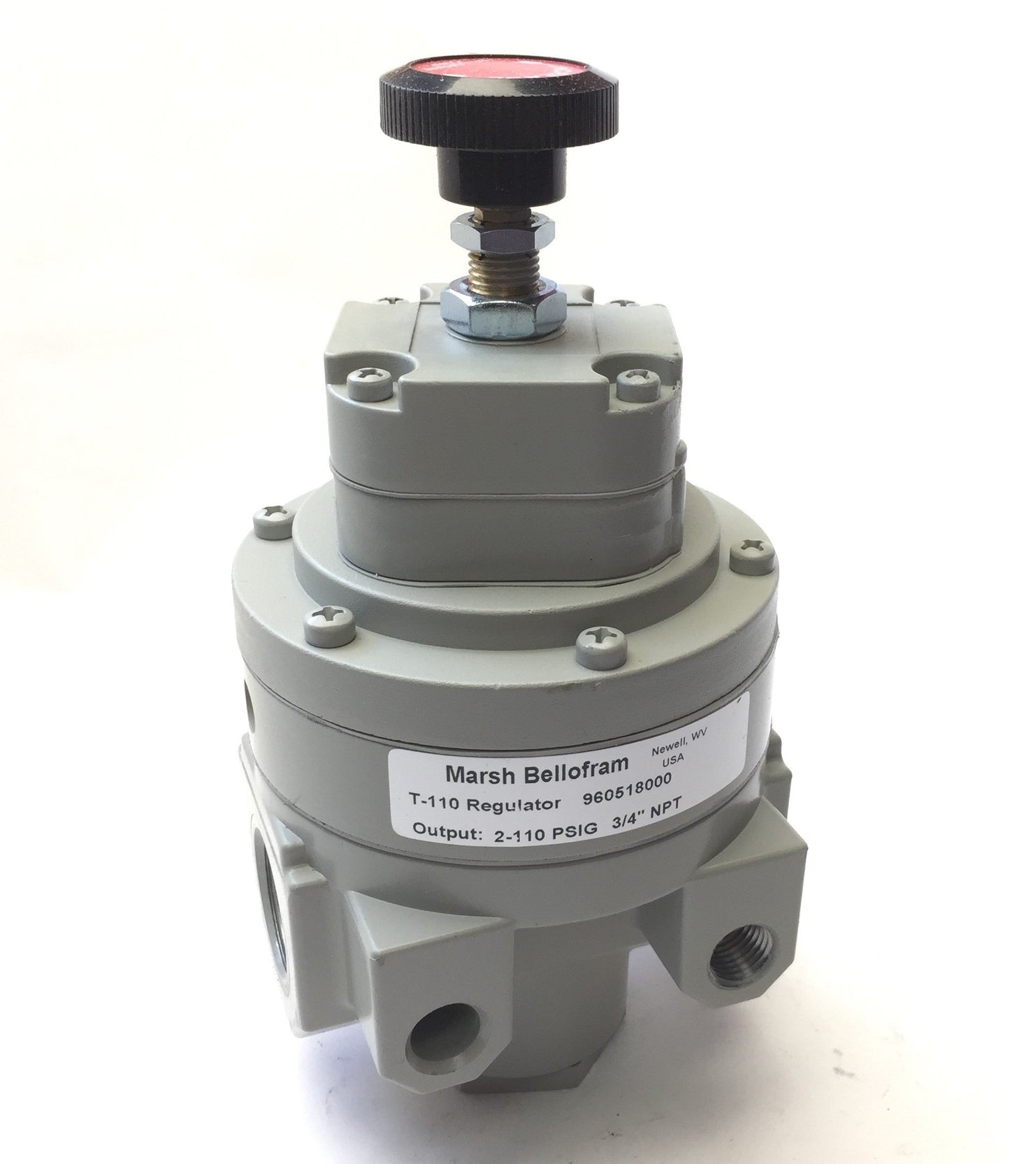 New Marsh Bellofram 960518000 T-110 Regulator, Output: 2-110 PSIG, Ports: 3/4" NPT