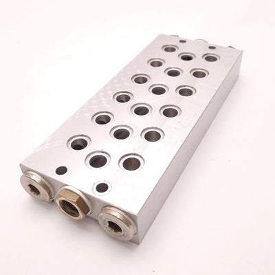 Used Festo PRS-1/8-6 B Manifold, 6-Slots, Ports: G 3/8
